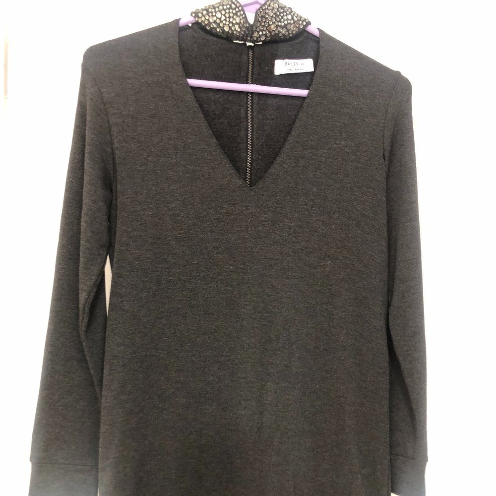 Bailey/44 dark gray Petite XS dress